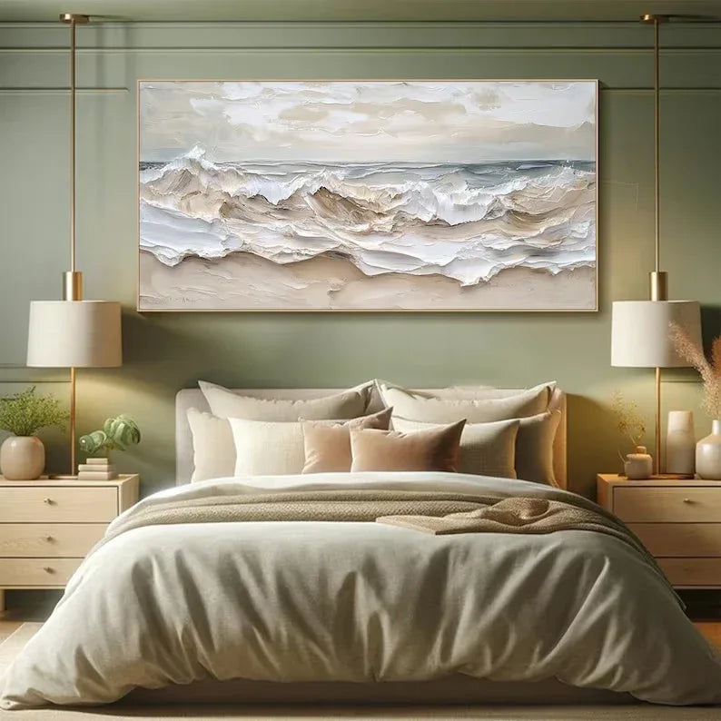 Eternal Waves-Modern Minimalist Ocean Texture Wall Art