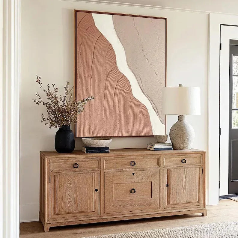 Desert Flow-Natural Abstract Earth Texture Wall Art