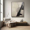 Intersecting Paths-Hand Drawn Geometric Three-Dimensional Texture Abstract Wall Art