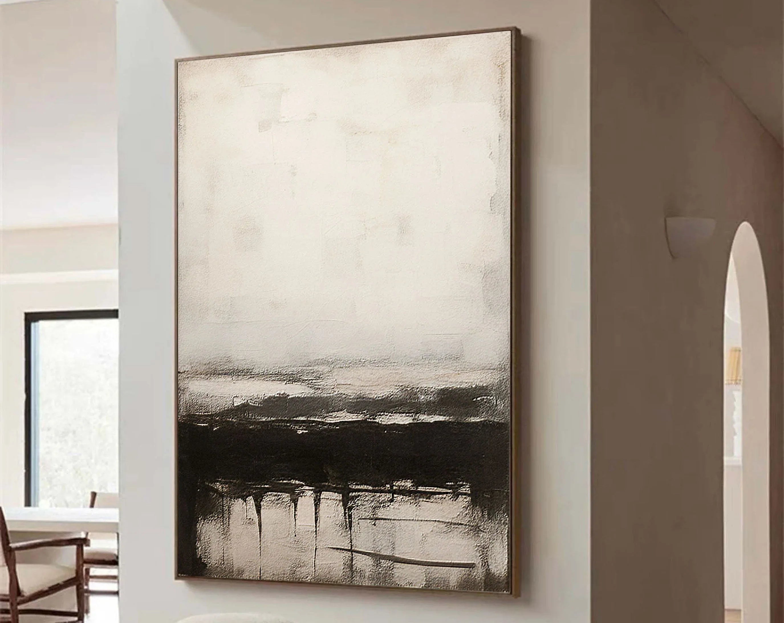 Serene Horizons-Modern Interior Decoration Abstract Artistic Conception Wall Art