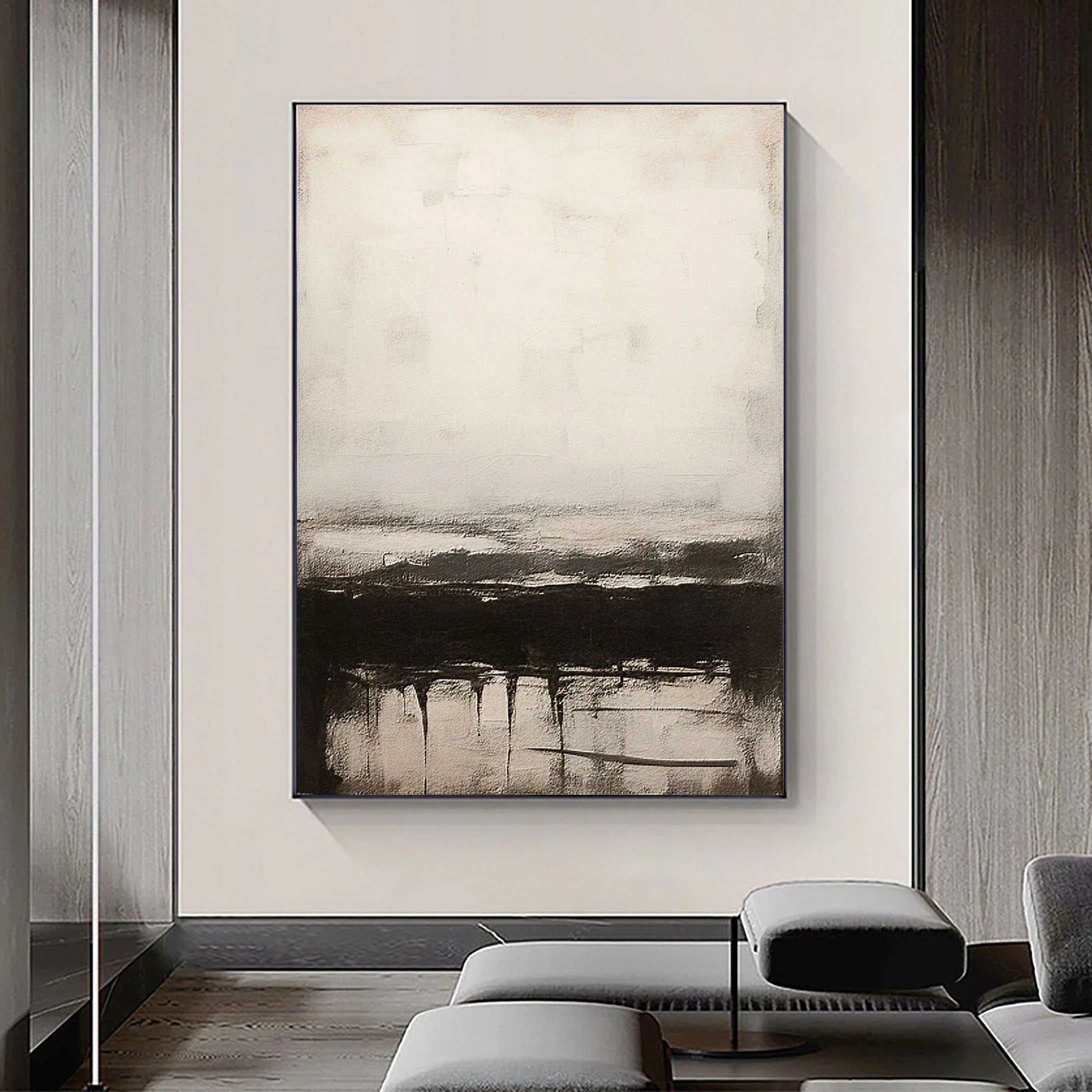 Serene Horizons-Modern Interior Decoration Abstract Artistic Conception Wall Art