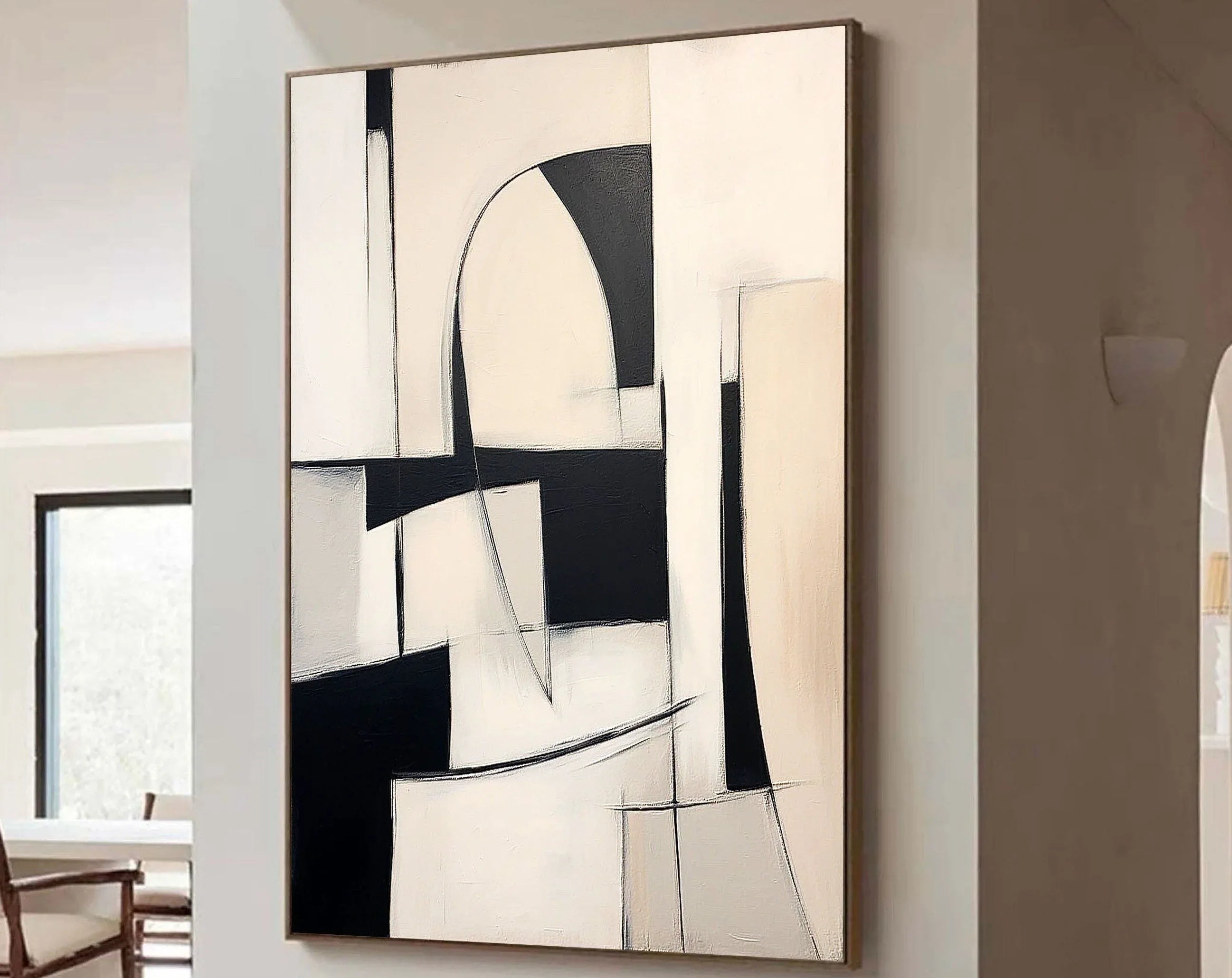 Abstract Harmony-Modern Interior Design Geometric Abstract Wall Art