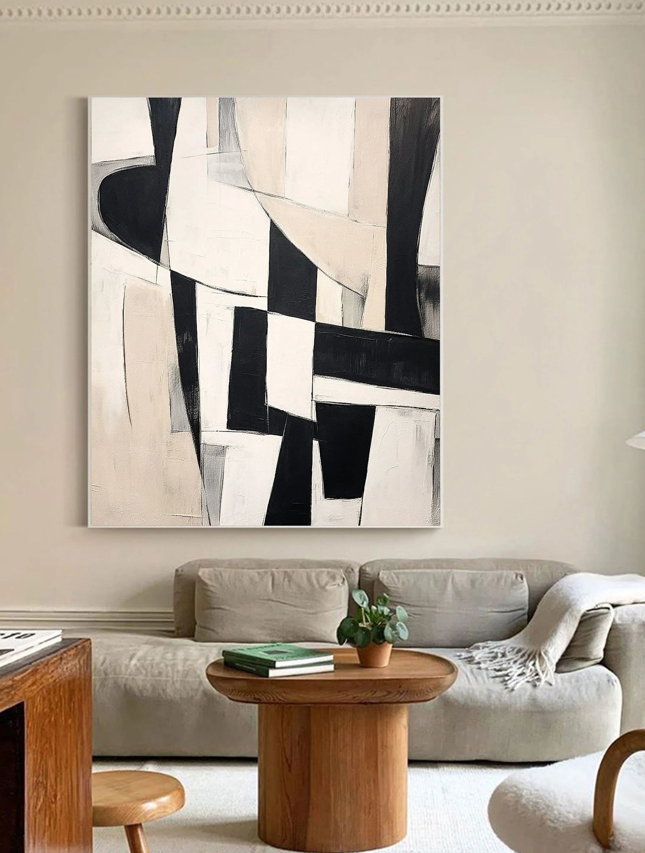Dynamic Layers-Modern minimalist home decoration abstract geometric wall art