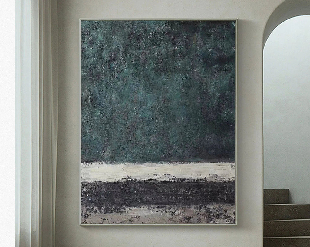 Echoes of Serenity-Modern Hand-Painted Thick Layered Abstract Wall Art