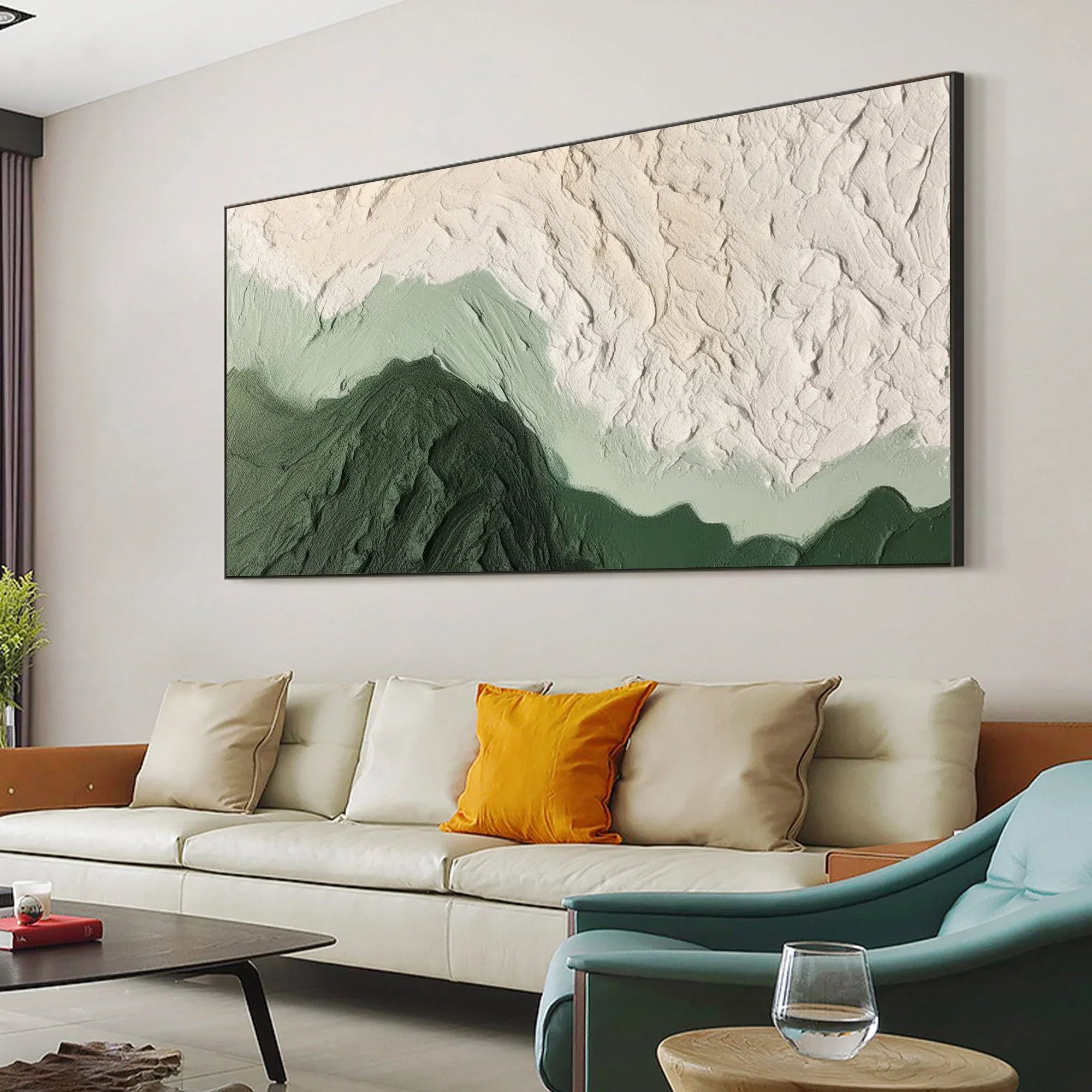 Forest Ridge-Modern Interior Design Mountain Thick Coating Three Dimensional Texture Wall Art