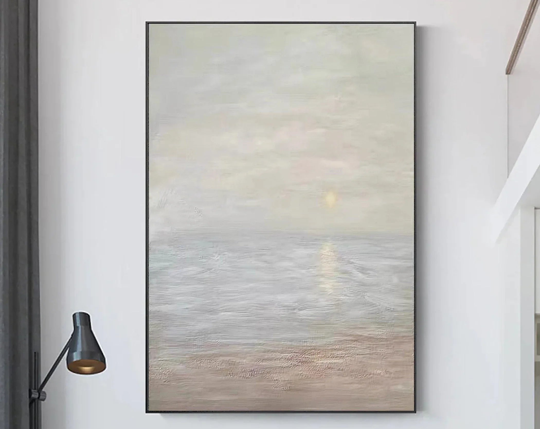 Earth Sea Echo-Shallow Natural Sea View Abstract Texture Wall Art