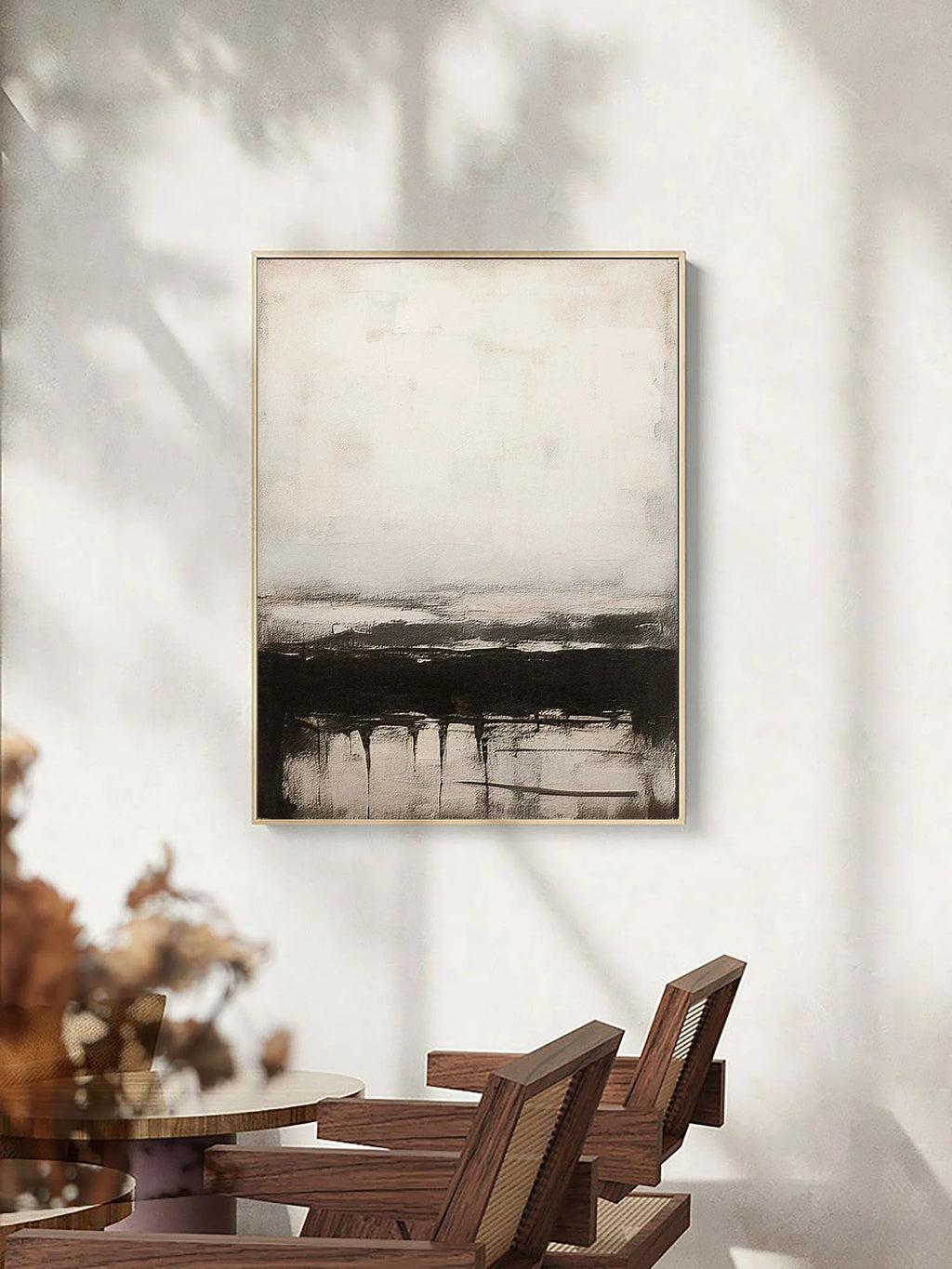Serene Horizons-Modern Interior Decoration Abstract Artistic Conception Wall Art