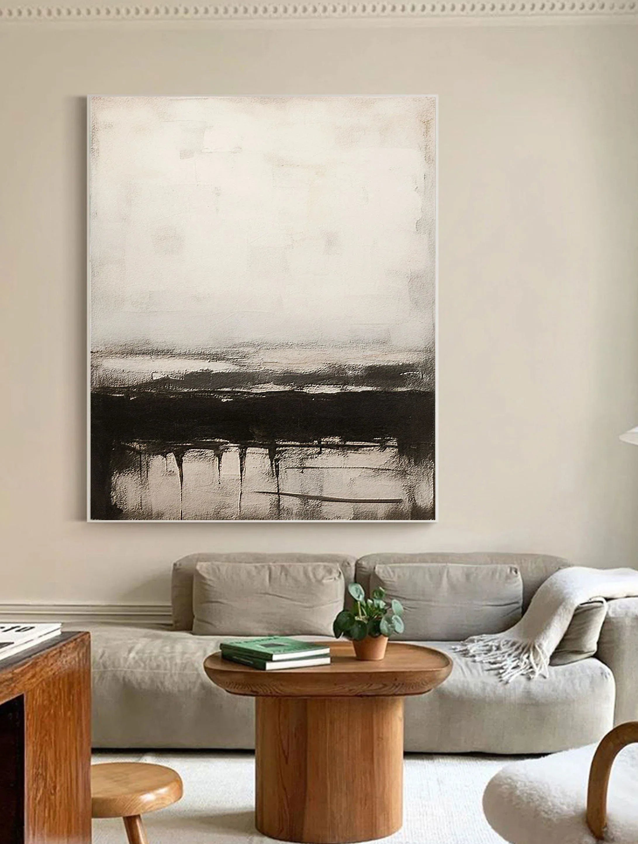 Serene Horizons-Modern Interior Decoration Abstract Artistic Conception Wall Art