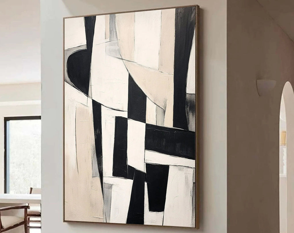Dynamic Layers-Modern minimalist home decoration abstract geometric wall art