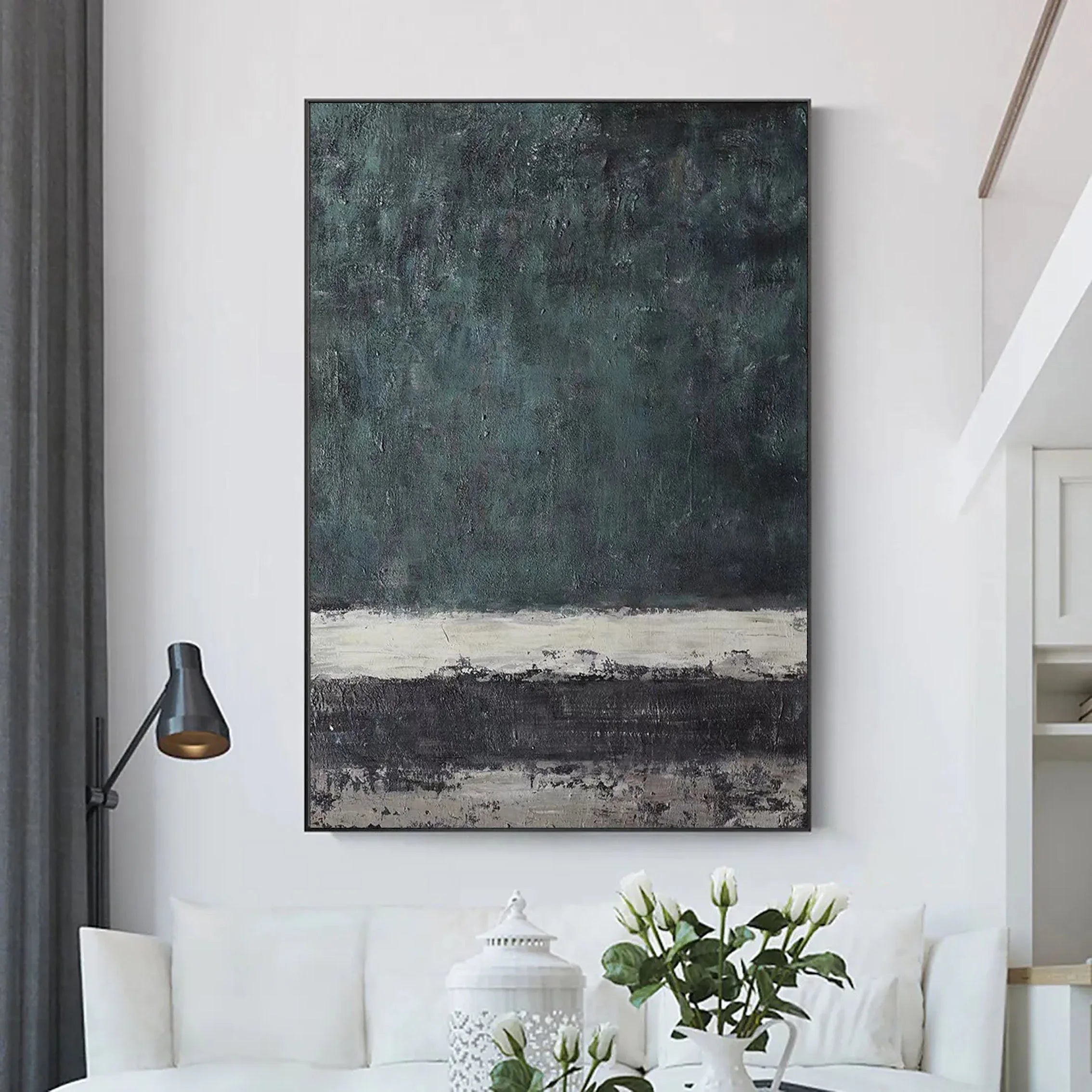 Echoes of Serenity-Modern Hand-Painted Thick Layered Abstract Wall Art