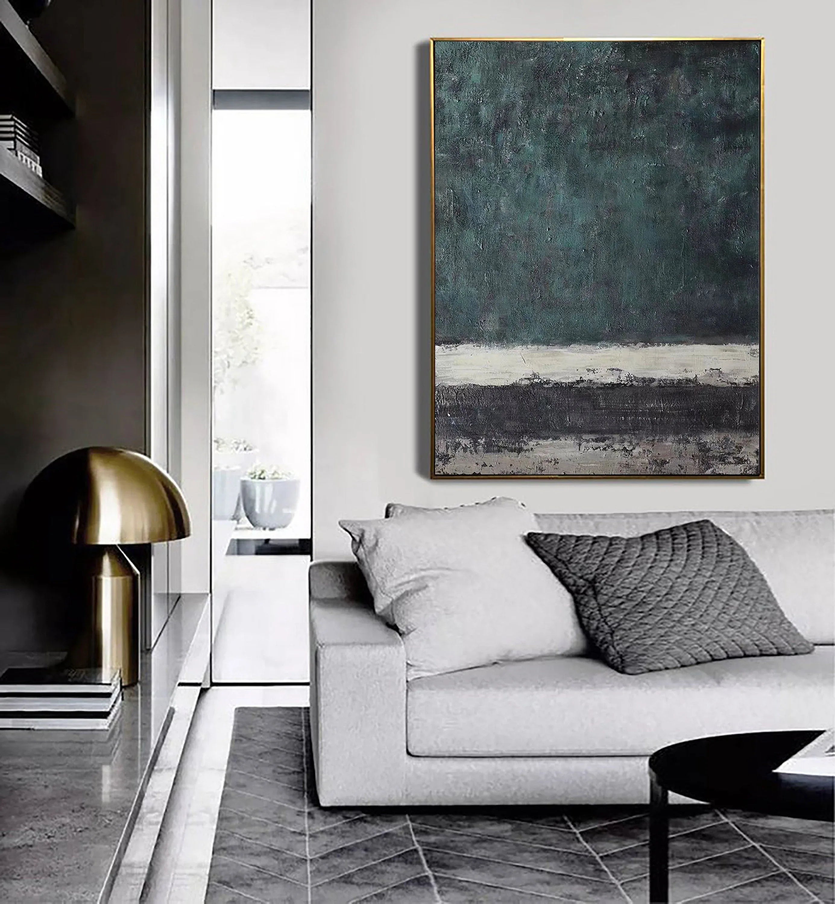 Echoes of Serenity-Modern Hand-Painted Thick Layered Abstract Wall Art