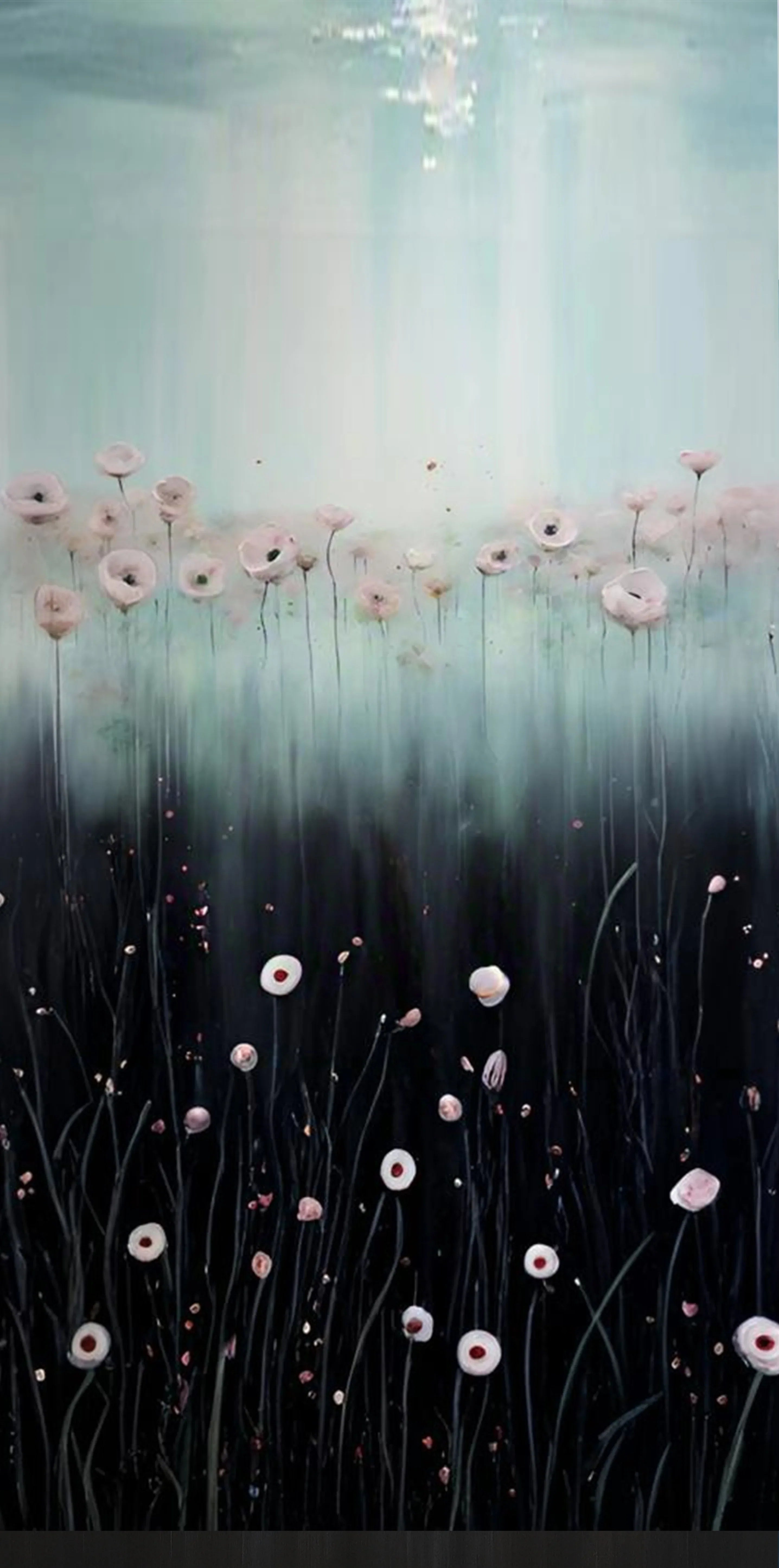 Special payment link for Blooming Serenity-Hand drawn Pink Blue Flower Sea Texture oil painting
