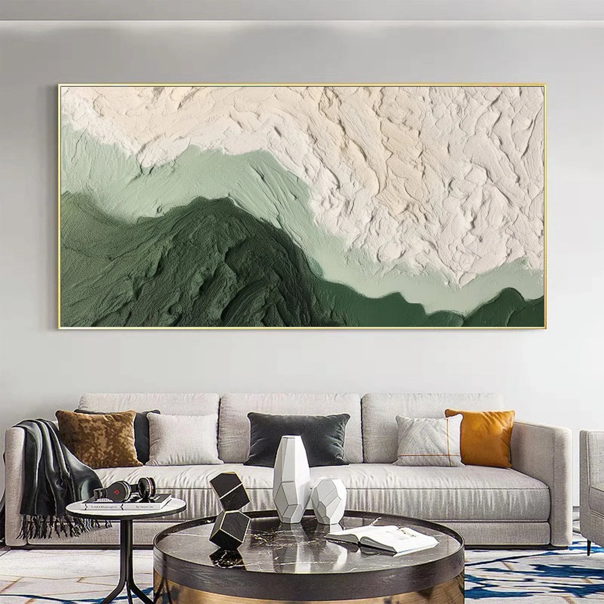 Forest Ridge-Modern Interior Design Mountain Thick Coating Three Dimensional Texture Wall Art