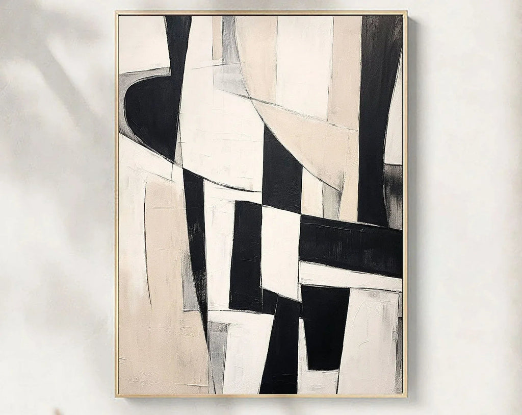 Dynamic Layers-Modern minimalist home decoration abstract geometric wall art