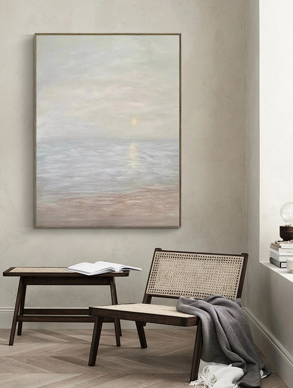 Earth Sea Echo-Shallow Natural Sea View Abstract Texture Wall Art