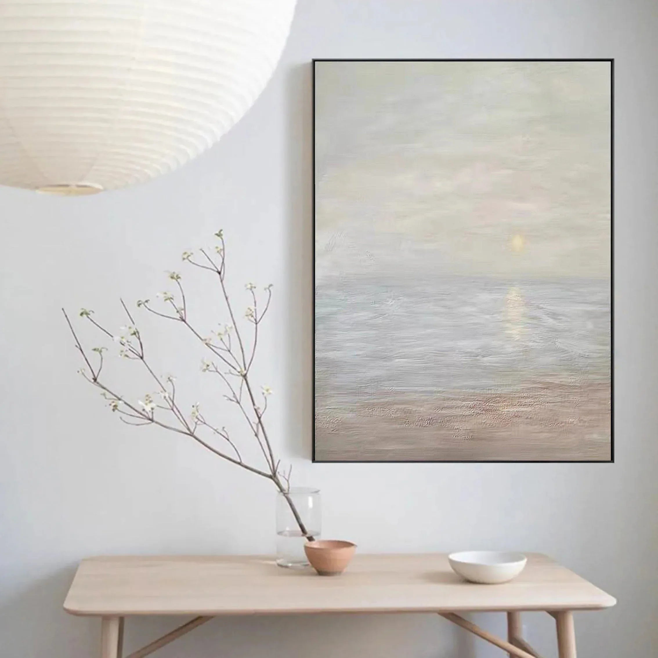 Earth Sea Echo-Shallow Natural Sea View Abstract Texture Wall Art