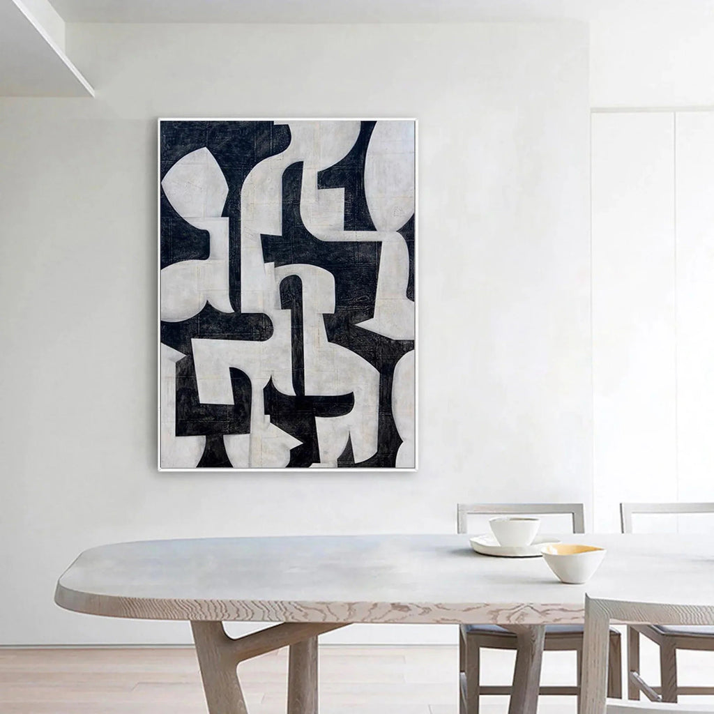 Mono Hypnotic-Modern Geometric Abstract Wall Art