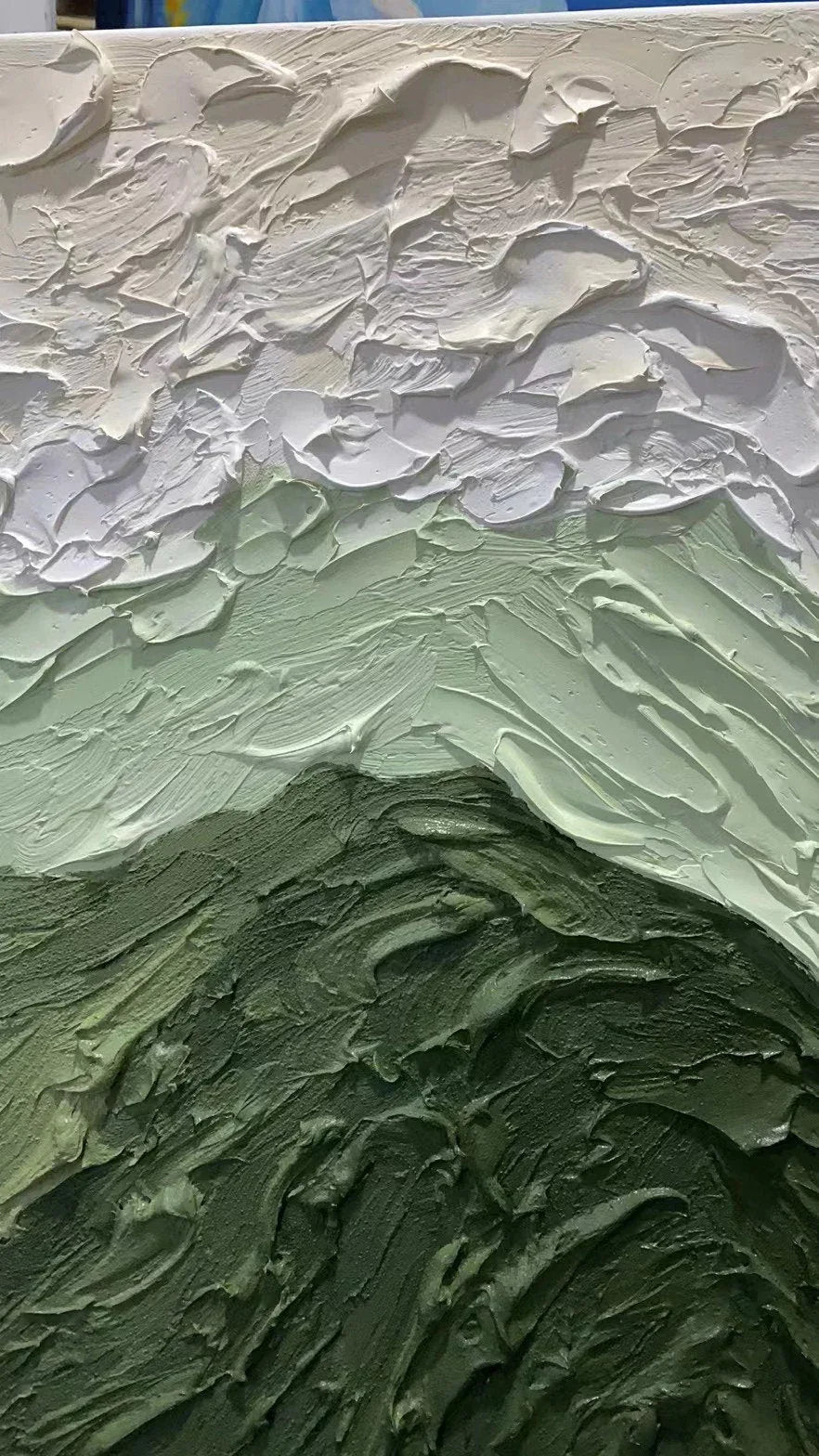 Forest Ridge-Modern Interior Design Mountain Thick Coating Three Dimensional Texture Wall Art