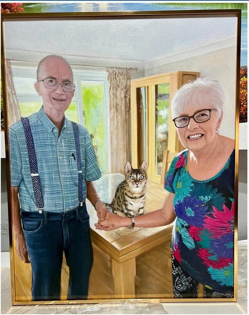Custom Oil Painting Portraits from Your Photos - Family & Pets#3