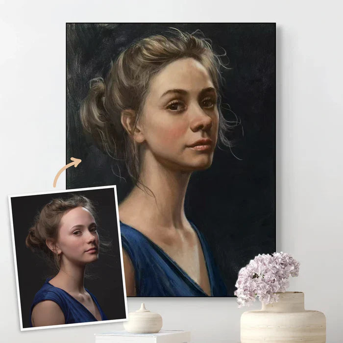 Custom Oil Painting Portraits from Your Photos - Family & Pets