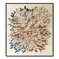 Gathered Rhythm – Hand-Painted Organic Textured Abstract Wall Art#AB14189