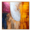 Inner Presence – Hand-Painted Textured Abstract Figurative Wall Art#AB14186